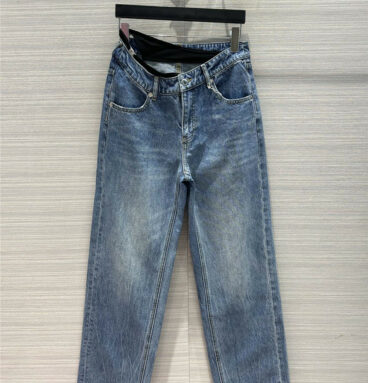 alexander wang mid low rise straight leg jeans