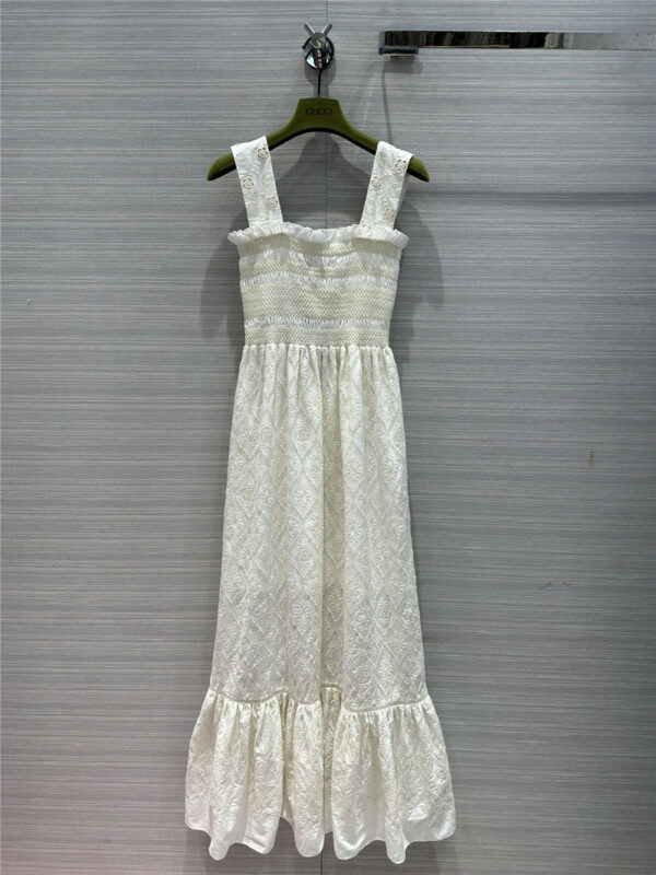 gucci holiday new product long suspender dress