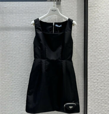 prada new nylon little black dress