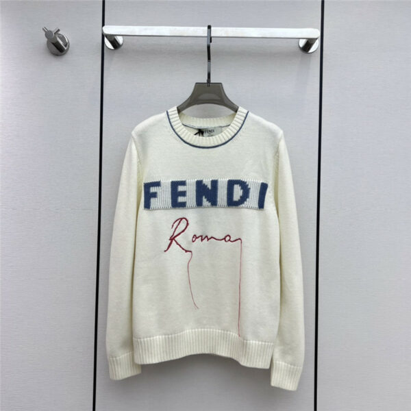 fendi knitted pullover sweater