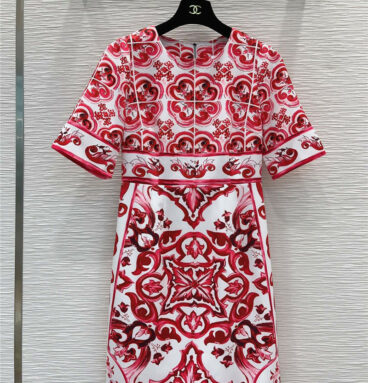 Dolce & Gabbana d&g new print dress