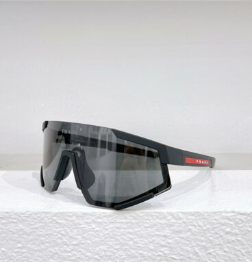 prada new trendy sport wind shield sunglasses