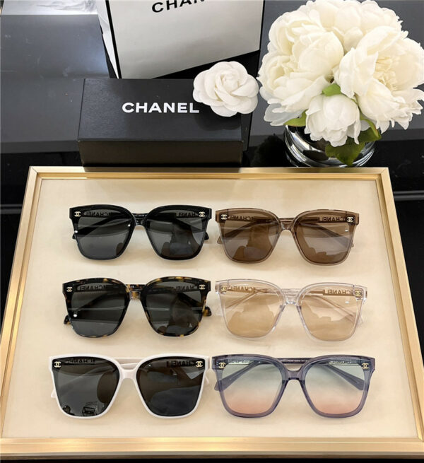 chanel letter square sunglasses