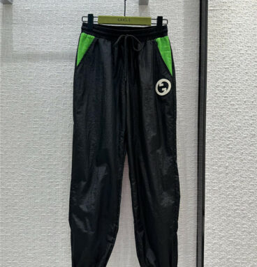 gucci GG jacquard panel jogging pants