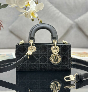 lady Dior triple embroidered beads tube bag