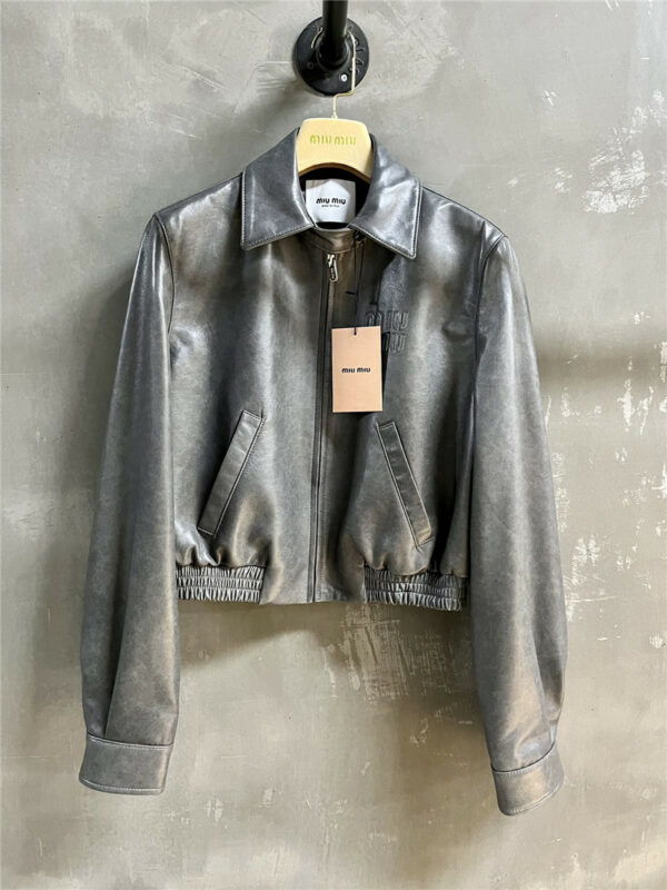 miumiu leather jacket