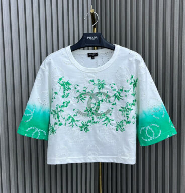 chanel heavy industry embroidered top