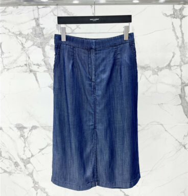 YSL Vintage Denim Skirt