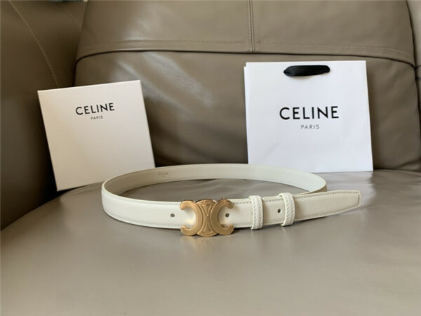 celine reversible belt in original smooth calfskin