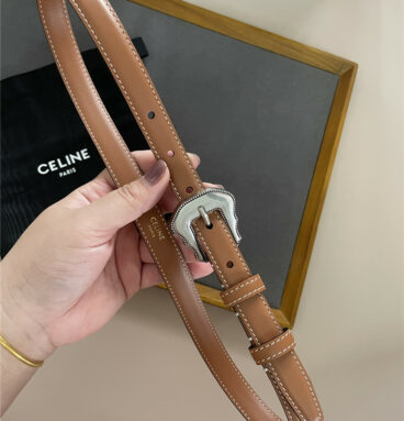 celine new metal buckle belt