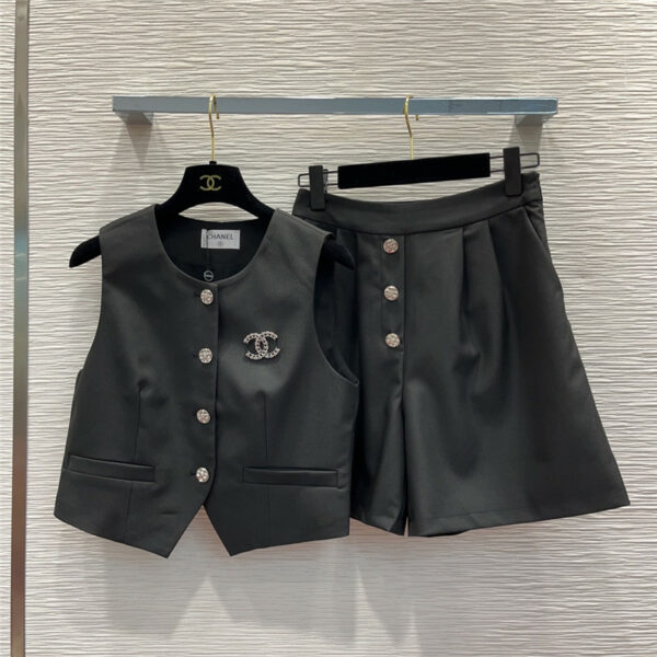 Chanel new vest + skirt suit