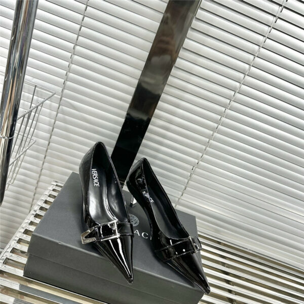 versace new pointed high heels
