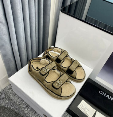 chanel beach sandals