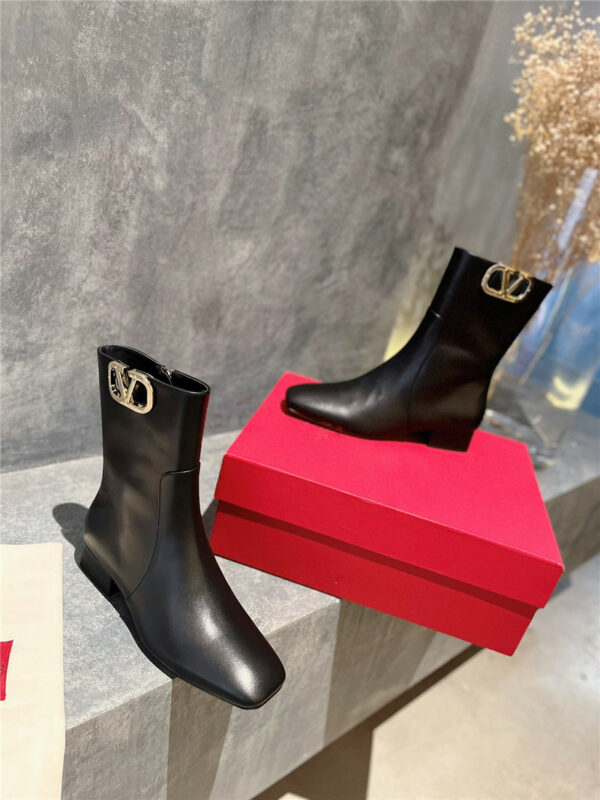 valentino leather outsole ankle boots