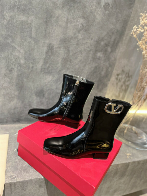 valentino leather outsole ankle boots