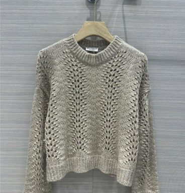 Brunello Cucinelli Sequined Knit Top