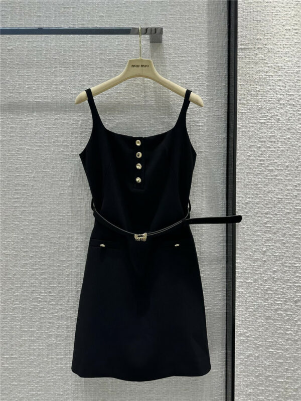 miumiu temperament suspenders little black dress