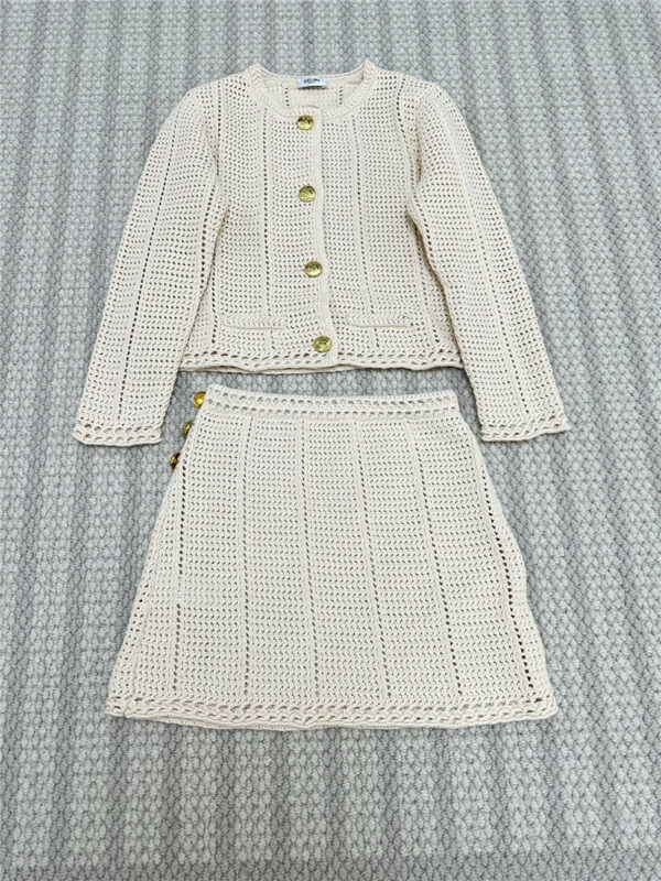 celine knitted suit