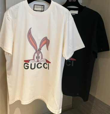 gucci classic big ears rabbit T-shirt