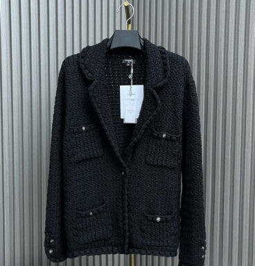 Chanel hand-woven needle coat