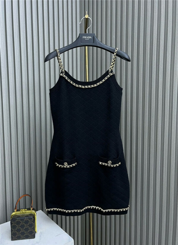chanel chain suspender dress