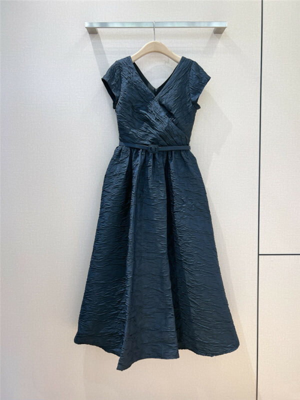Dior navy blue sleeveless dress