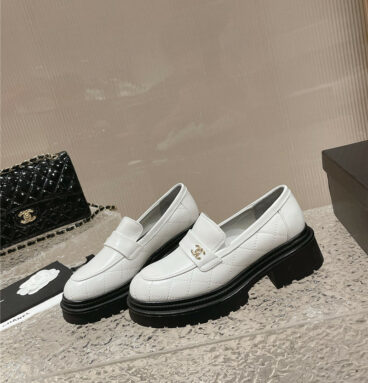 Chanel calfskin lozenge shoes