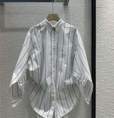 Balenciaga cropped dropped shoulders oversized shirt