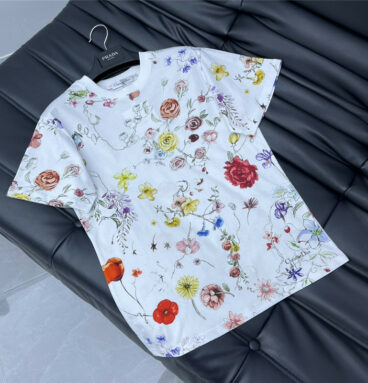 Dior all over printed floral T-shirt