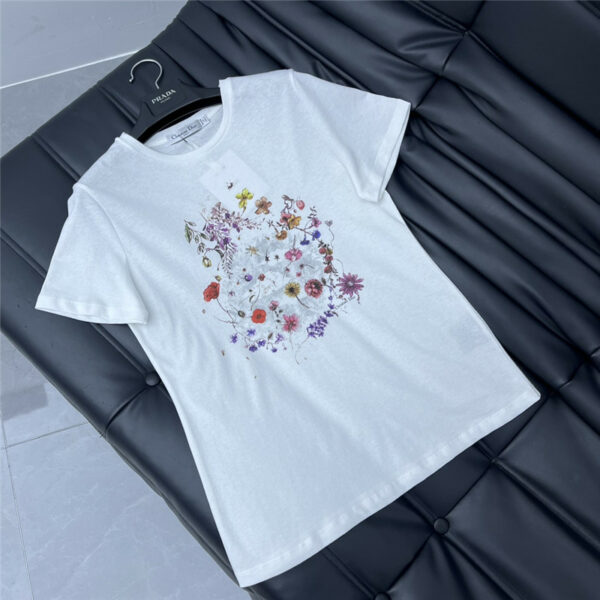 dior floral print T-shirt