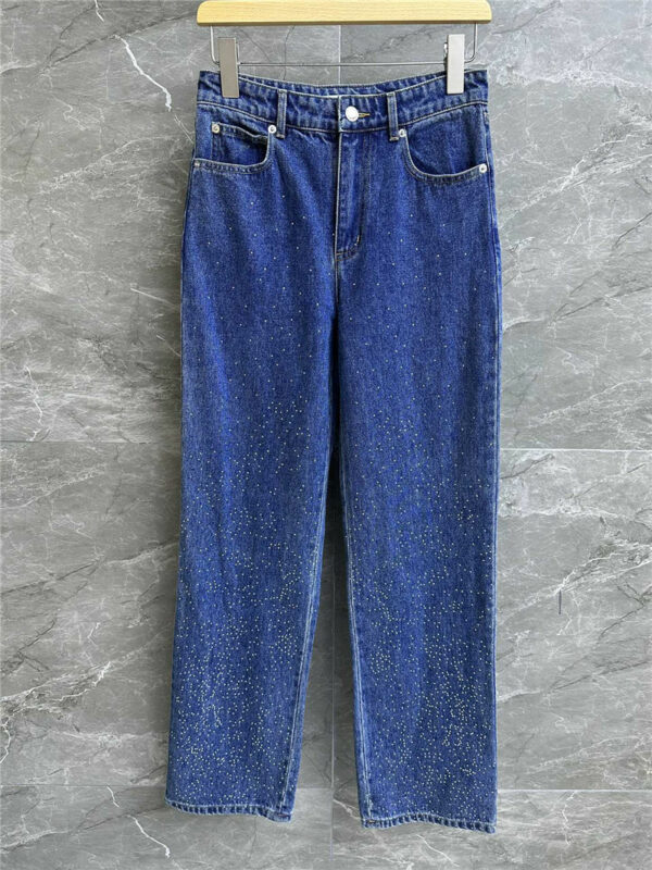 alexander wang rhinestone jeans