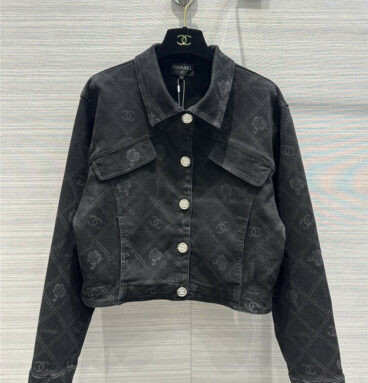 Chanel handmade high-definition denim jacket coat