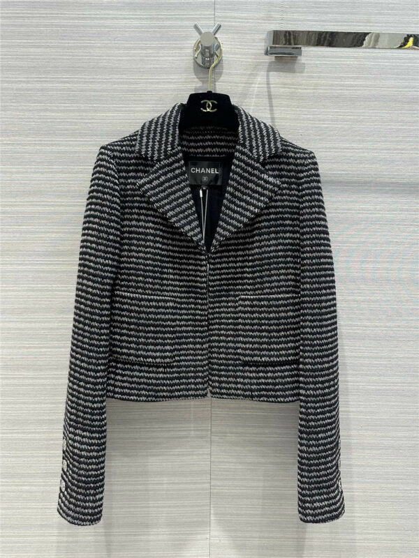 chanel retro suit collar soft tweed jacket