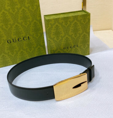 gucci vintage letter G buckle wide belt