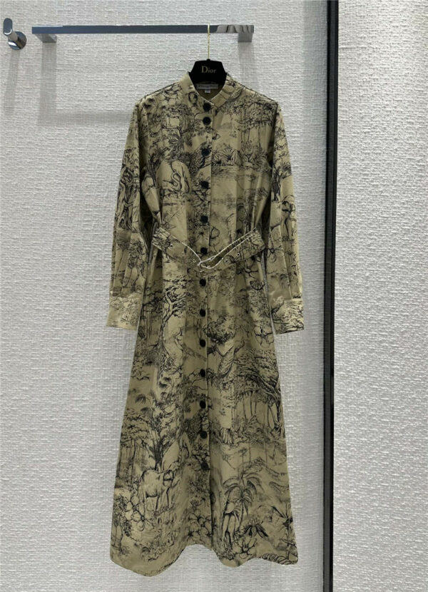 Dior early autumn new product Jouy print dress