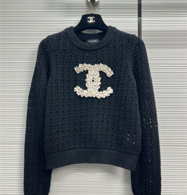 Chanel chain link knitted top