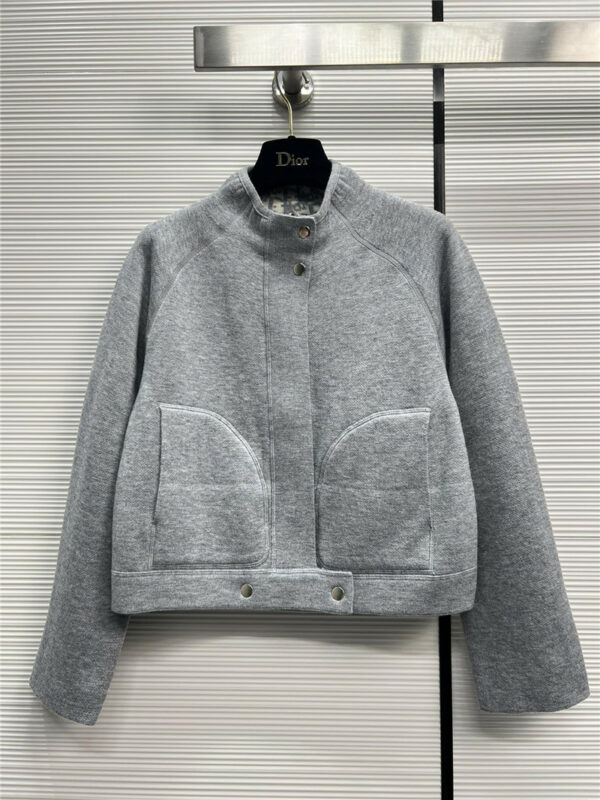 dior reversible wool knitted jacket