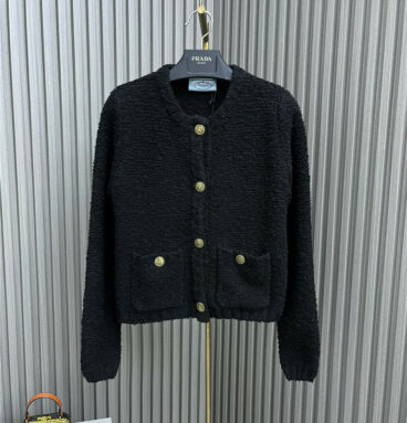 prada wool knitted cardigan