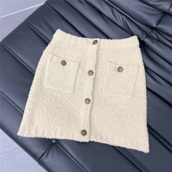 prada wool knitted skirt
