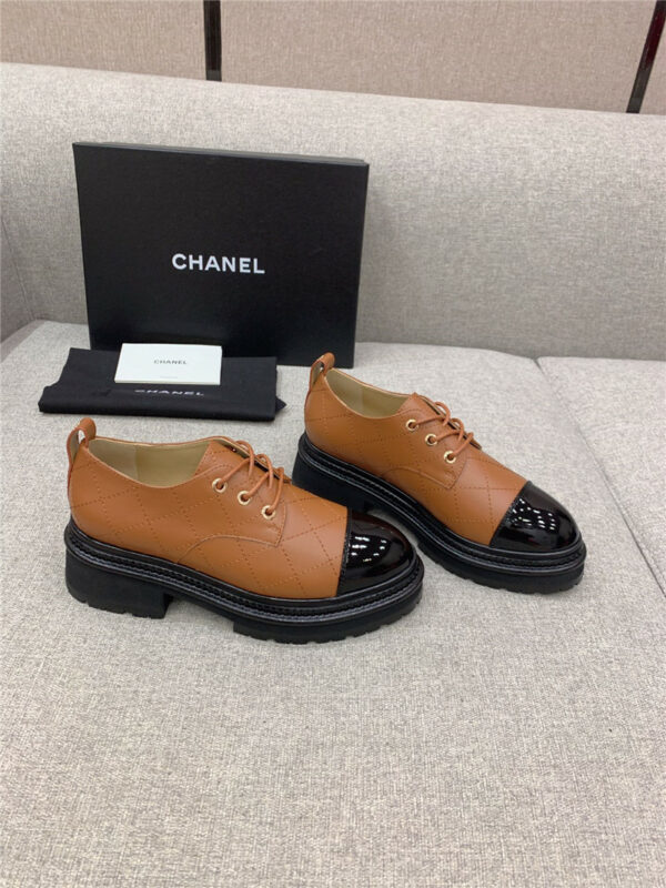 Chanel new thick sole loafers