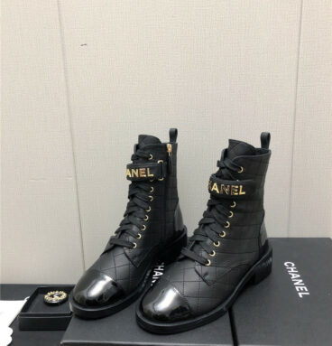 chanel leather outsole martin boots