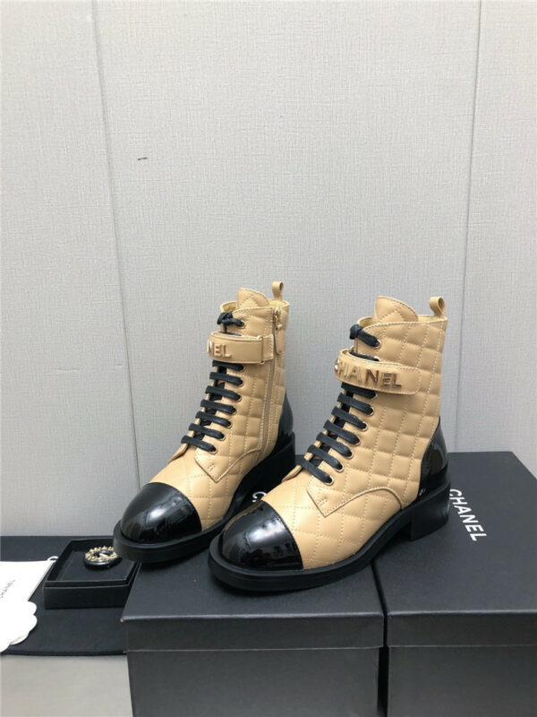 chanel leather outsole martin boots