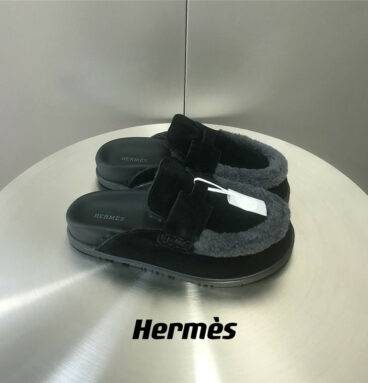 Hermès Fur Birkenstocks