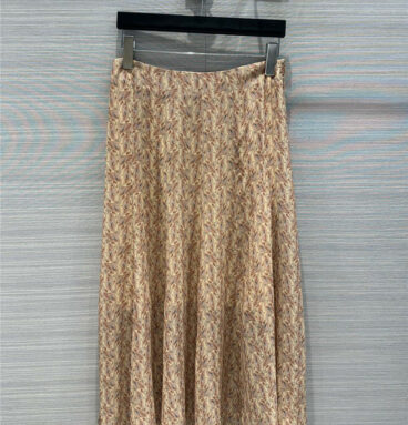 celine romantic vacation style high tone silk skirt