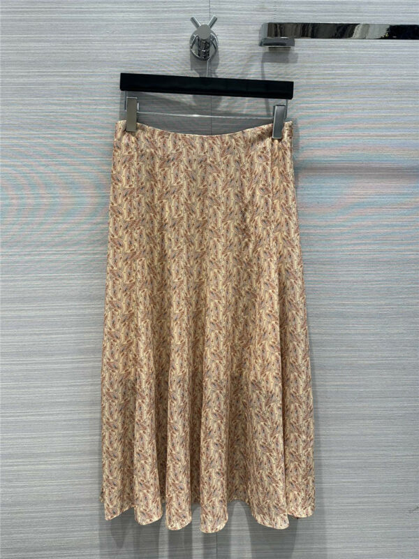 celine romantic vacation style high tone silk skirt