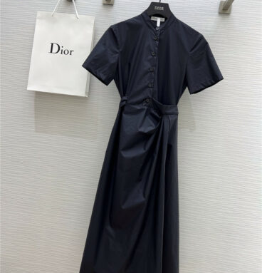 Dior new element collarless shirt dress