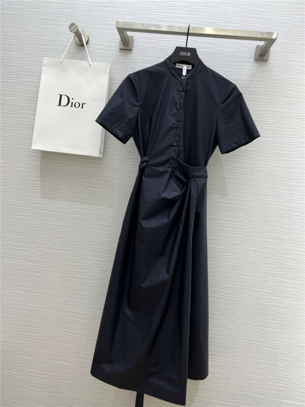 Dior new element collarless shirt dress