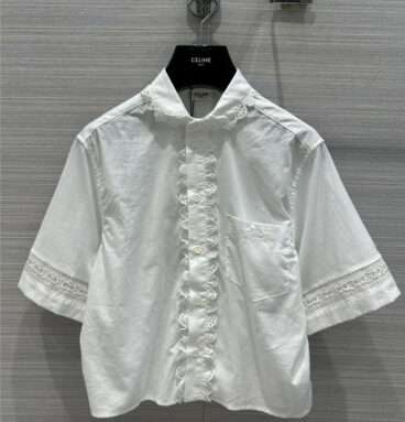 celine fresh girly white shirt