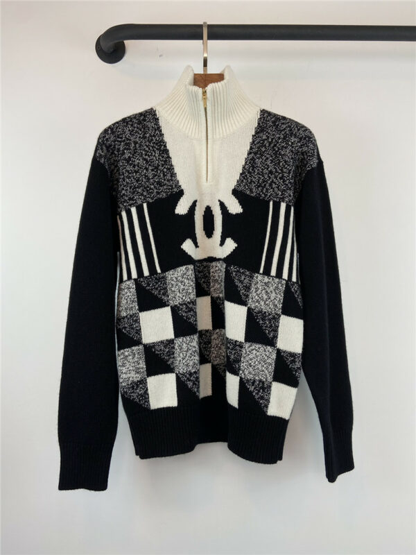 Chanel ski series cashmere sweater