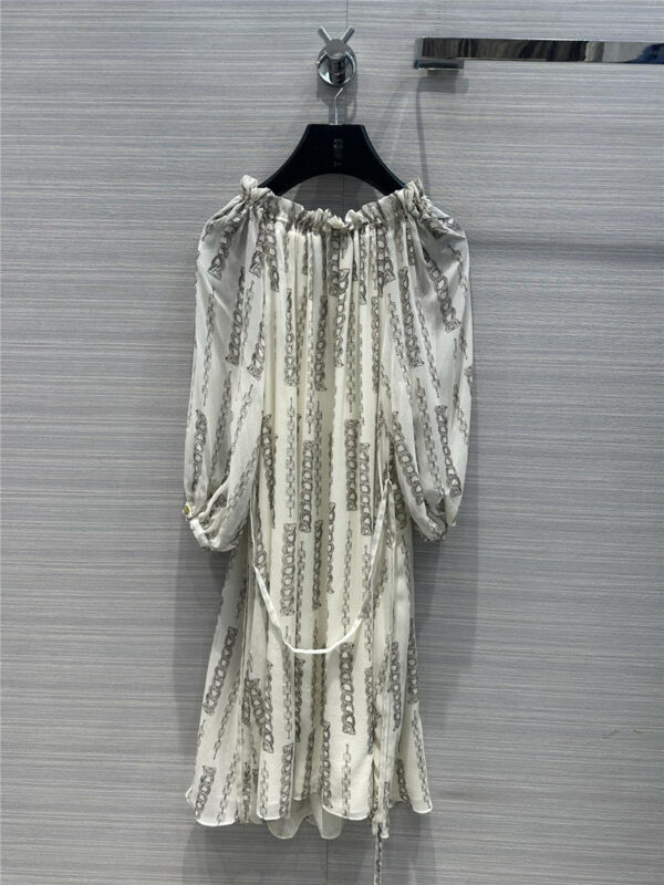 celine printed silk dress